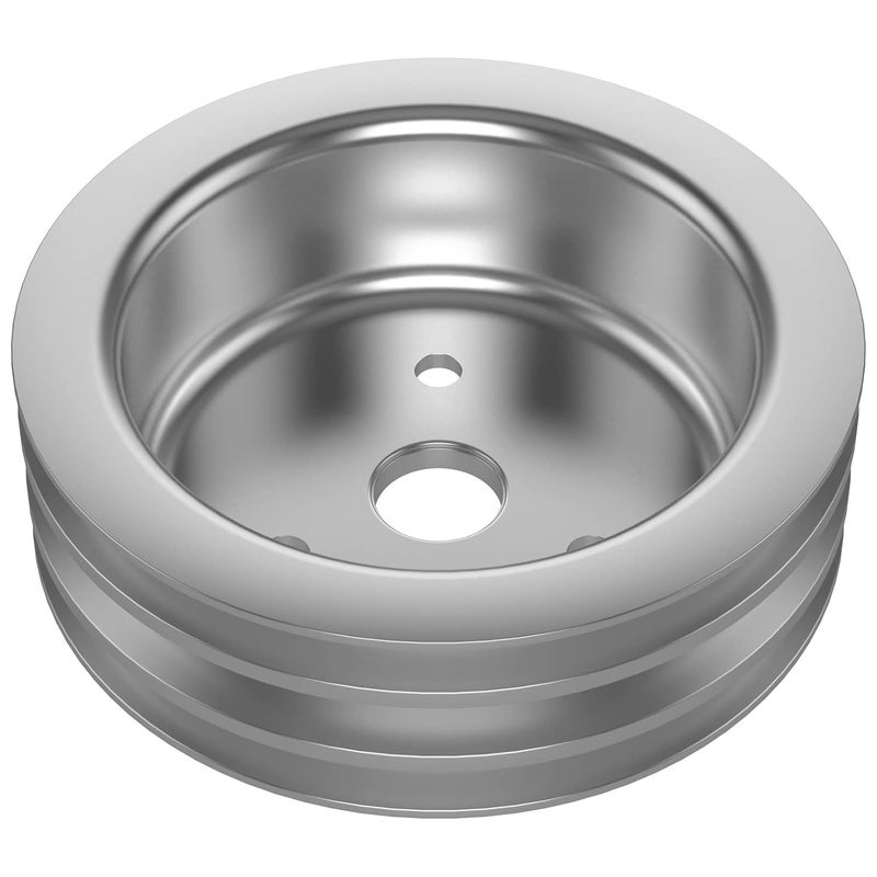 Moker SBC 3 Groove Crank Pulley for Small Block Chevy 265 267 283 302 305 307 327 350 383 400 Short Water Pumps - Image 1